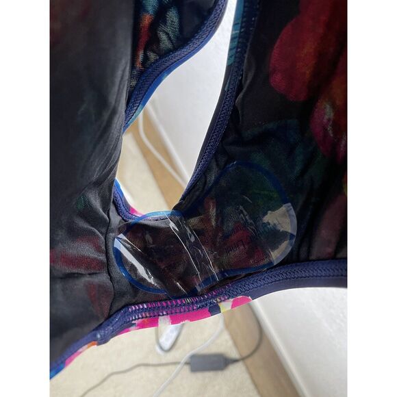 Coco Reef Swimsuit Bra Size 12 36C Tropical One Piece Underwire Bra Layer - Picture 4 of 7